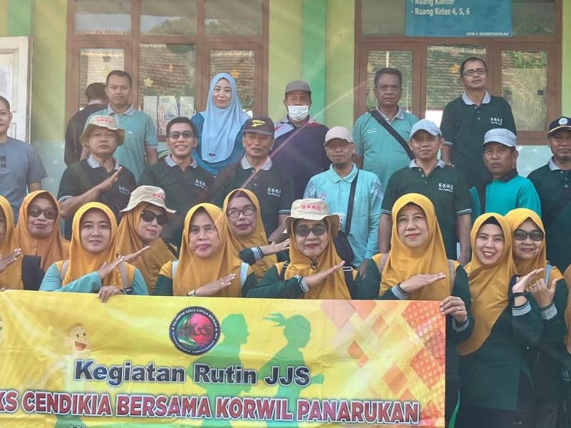 JJS BERSAMA KORWIL, K3S DAN GURU PJOK DI SEKOLAH KAMI..